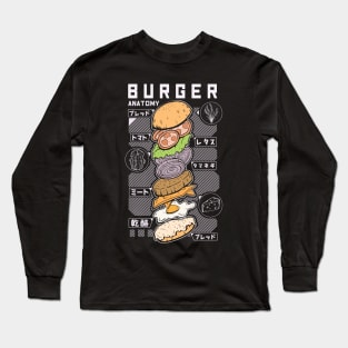 burger anatomy Long Sleeve T-Shirt